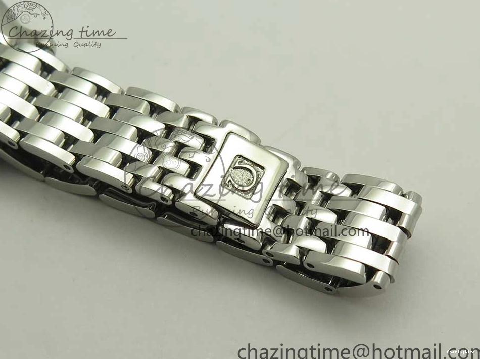 0105 TopPick De Ville Prestige Ladies 32.7mm SS MKF 1:1 Best Edition Blue Dial Diamonds Markers on SS Bracelet MIYOTA 7972